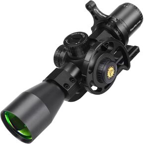 WestHunter Optics WHT 3-12X44 SFIR SFP Compact Competition Riflescope, 1/10 MIL Second Focal Plane Red Illumination Etched Glass Reticle, 30mm Precision Shooting Scope