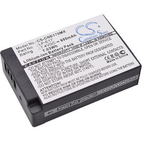 950mAh Replacement Battery for LC-E17, LC-E17C, LP-E17