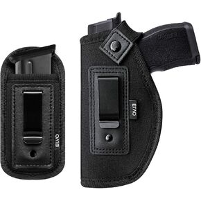 2 Pack Universal IWB Gun Holster for Concealed Carry, Inside The Waistband Pistols Holsters, Fits All Firearms S&W M&P Shield 9/40 Taurus PT111 G2 Sig Sauer P320 Glock 17 19 26 27 42 43
