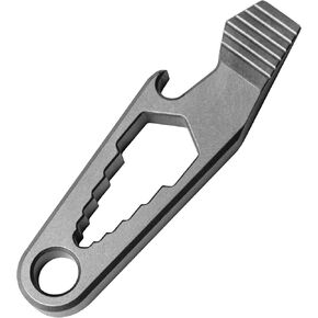 WARHERO Titanium EDC Tools Pry Bar with Bottle Opener Multi Tool Mini Crowbar
