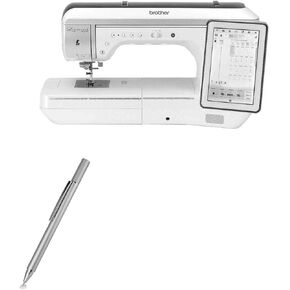 BoxWave Stylus Pen Compatible with Brother Luminaire 2 Innov-is XP2 - FineTouch Capacitive Stylus, Super Precise Stylus Pen - Metallic Silver