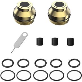 Rubber Back Caps for Laser Training Cartridge, 2 Rubber Snap Caps，1 Needle，3 Rubber Pads with 10 O-Rings for Replacement