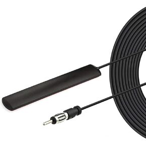 Bingfu Car Antenna Car Stereo FM AM Radio Antenna Car Adhesive Mount Hidden Patch Antenna for Vehicle Truck SUV Car Stereo in Dash Head Unit CD Media Receiver Player Audio HD Radio Tuner Amplifier