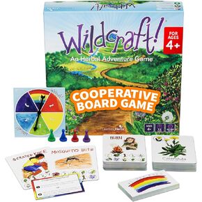 Wildcraft! An Herbal Adventure Game – Family Educational Game with 25 Herbs to Learn - Educational Games/Cooperative Board Games with 3 Printable Learning Tools Including Plant Guide and Coloring Book