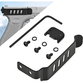 Gun Belt Clip, Low Profile Slim Concealed Carry Easy Install for Glock Gen 1-4 Models