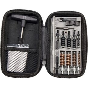 Tipton Compact Pistol Cleaning Kit for 9mm, 10mm, .22, .357, .38, .40 and .45 Caliber Handguns with Storage Case