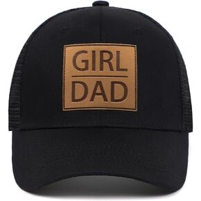 Girl Daddy Hat for Men Fathers Day Birthday Gifts for Papa from Daughter New Dad Gifts for Men Black