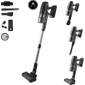 Farberware Cordless Elite Stick Vacuum Cleaner, Powerful Suction, 3 Speeds for Carpet and Hard Floors, Handheld Vacuum for Pet Hair, LED Screen