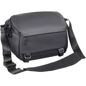 INNOREL Camera Sling Bag,DSLR/SLR/Mirrorless Travel Waterproof Camera bags Case Crossbody for Photographers with Tripod Holder and Removable Modular Inserts,6 Liters,Black