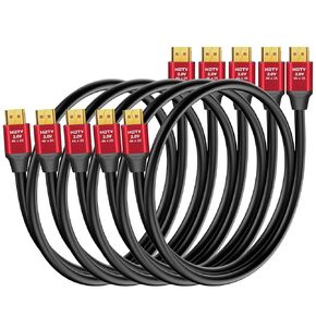 HDMI to HDMI Cables 5 Feet, 5-Pack, High Speed HDMI 2.0 Cable Supports 4K@60Hz, 2K, 1080P, HDCP 2.2, HDR, ARC & Ethernet, Compatible with Xbox, PS3, PS4, Laptop, Roku, Monitor, TV etc