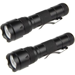 BESTSUN WF-502B Single Mode 1200 Lumens LED Flashlights, Ultra Bright L2 LED Tactical Flashlight, Waterproof Portable Small Handheld Flashlights for Camping Outdoors Walking Hunting, 2 Pack