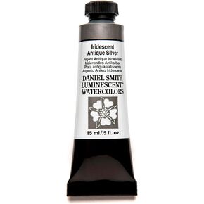 DANIEL SMITH Extra Fine Watercolor Paint, 15ml Tube, Iridescent Antique Silver, 284640011, 0.5 Fl Oz (Pack of 1)