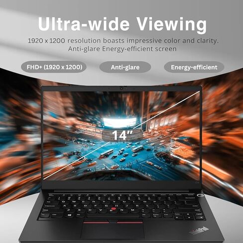 Lenovo ThinkPad E14 Gen 3 Business Laptop (14 بوصة FHD، AMD 6-Core Ryzen 5 5500U (Beat i7-1165G7)، ذاكرة وصول عشوائي 32 جيجابايت، 1 تيرابايت SSD)، إضاءة خلفية، قارئ بصمات الأصابع، نوع C، إيثرنت، Wi-Fi 6، كاميرا ويب , ويندوز 11 برو , اسود in Kuwait