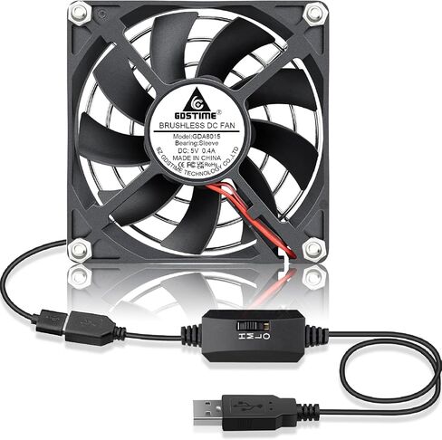 GDSTIME 60mm Fan, 5Volt Fan, 60x60x10mm 0.18A Brushless DC Cooling Fan in Saudi Arabia