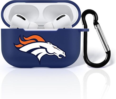 fit Broncos for AirPods Pro 2 Case Cover, Designed for AirPods Pro 2 Case,[Three-Layer Upgraded Protection] Soft Skin Friendly Liquid Silicone Case Cover Accessories with Keychain in Saudi Arabia