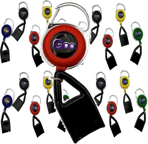 Goo Sticks Lighter Leash (Random Color) (Single Leash) - Retractable Leash Lighter - Single Clip for Convenience - Retractable Lighter Holder Keychain with Clip - Random Color (1 Count) in Saudi Arabia
