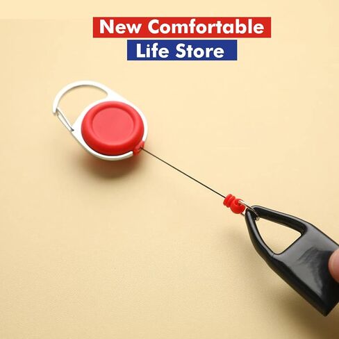 Goo Sticks Lighter Leash (Random Color) (Single Leash) - Retractable Leash Lighter - Single Clip for Convenience - Retractable Lighter Holder Keychain with Clip - Random Color (1 Count) in Saudi Arabia