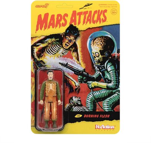 Super7 Mars Attack Glow Bundle -The Invasion Begins, Burning Flesh, and Destroying a Dog 3.75 in Scale Reaction Figures with Accessories Classic Cartoon Collectibles and Retro Toys in Saudi Arabia