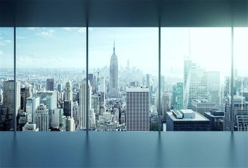 AOFOTO 10x7ft Business Office Sash Window Backdrop French Window Photography Background Casement Work Modern City Building New York Skyscraper Photo Studio Props Success Job Woman Man Vinyl Wallpaper in Saudi Arabia