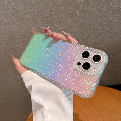 Magnetic for iPhone 17 Case Women Girls,[Compatible with MagSafe] [Holographic Iridescent Color Changing Effect] Fashion Slim Cute and Unique Matt Protective Phone Cover in Saudi Arabia