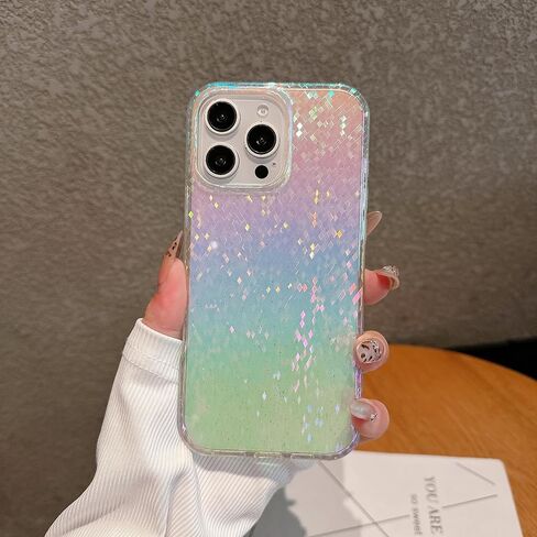 Magnetic for iPhone 17 Case Women Girls,[Compatible with MagSafe] [Holographic Iridescent Color Changing Effect] Fashion Slim Cute and Unique Matt Protective Phone Cover in Saudi Arabia