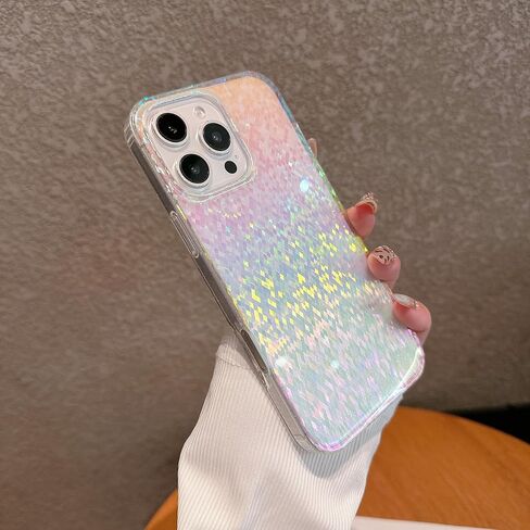 Magnetic for iPhone 17 Case Women Girls,[Compatible with MagSafe] [Holographic Iridescent Color Changing Effect] Fashion Slim Cute and Unique Matt Protective Phone Cover in Saudi Arabia