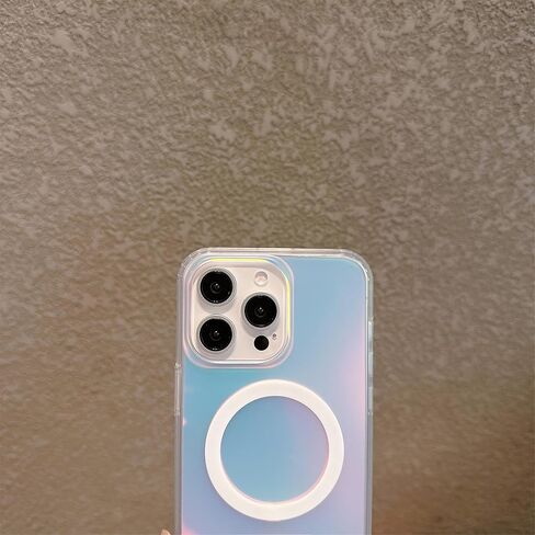 Magnetic for iPhone 17 Case Women Girls,[Compatible with MagSafe] [Holographic Iridescent Color Changing Effect] Fashion Slim Cute and Unique Matt Protective Phone Cover in Kuwait
