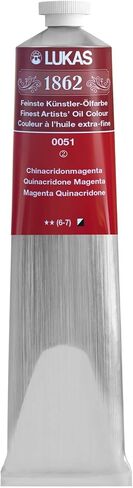 Lukas 1862 Professional Artist Oil Paint - Titanium White, 37 mL - Outstanding Lightfastness, Non-Yellowing, with Beeswax for Smooth, Buttery Texture, Consistent Hue, Ideal for Professional Artists in Saudi Arabia