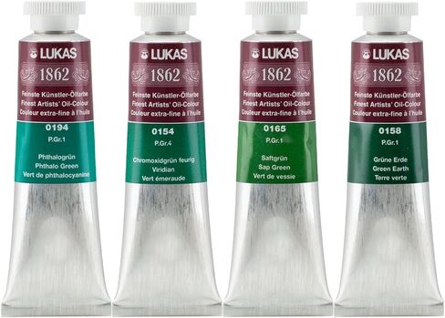 Lukas 1862 Professional Artist Oil Paint - Titanium White, 37 mL - Outstanding Lightfastness, Non-Yellowing, with Beeswax for Smooth, Buttery Texture, Consistent Hue, Ideal for Professional Artists in Saudi Arabia