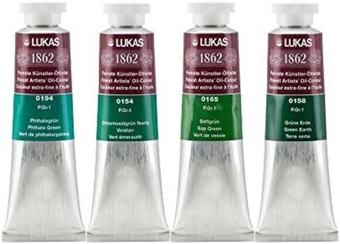 Lukas 1862 Professional Artist Oil Paint - Titanium White, 37 mL - Outstanding Lightfastness, Non-Yellowing, with Beeswax for Smooth, Buttery Texture, Consistent Hue, Ideal for Professional Artists in Saudi Arabia