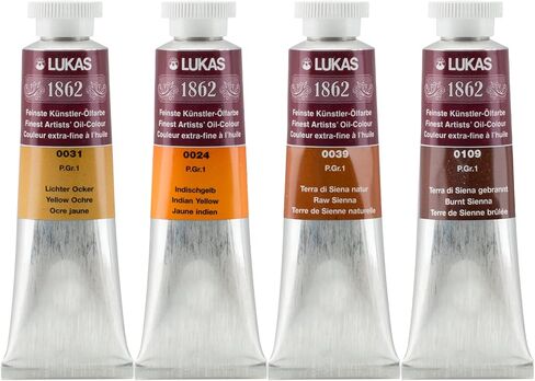 Lukas 1862 Professional Artist Oil Paint - Titanium White, 37 mL - Outstanding Lightfastness, Non-Yellowing, with Beeswax for Smooth, Buttery Texture, Consistent Hue, Ideal for Professional Artists in Saudi Arabia