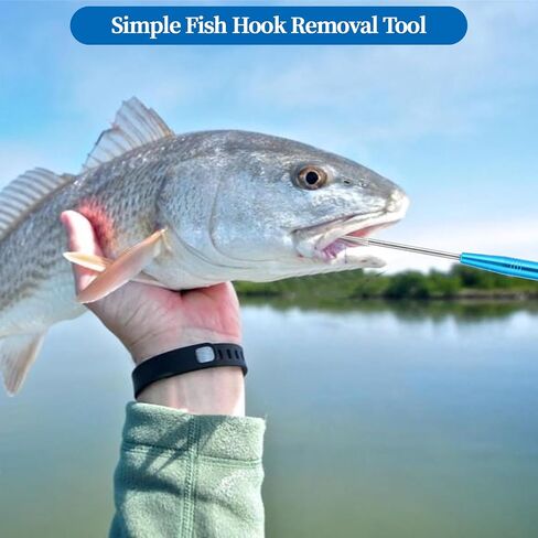 Fish Hook Quick Remover Tool, 2 Sizes Fish Hook Remover Fishing Gear Security Equipment Kits for Saltwater Security Extractor, Fishhook Unhooking Stainless Steel Release Accessories in Saudi Arabia