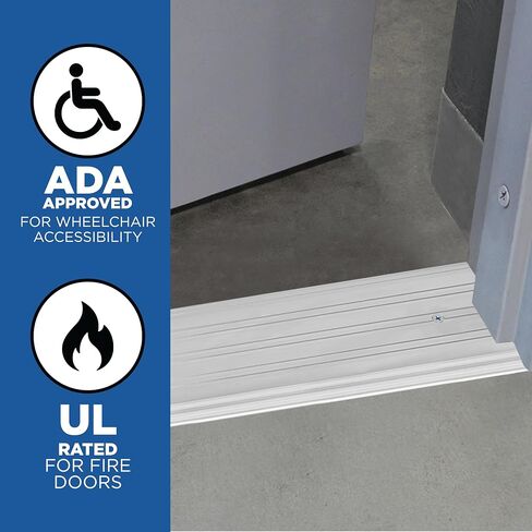 M-D Building Products 68684 6 in. x 1/4 in. x 72 in. Silver Aluminum Commercial Flat-Profile Threshold in Saudi Arabia