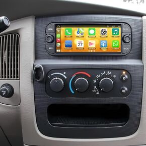 [4G+64G] Car Radio for Dodge RAM(2002-2006), Jeep Wrangler (2003-2006),Jeep Grand Cherokee (1999-2004), Chrysler 300(2002-2004), Support Wireless Carplay&Android Auto, 6.8 inch IPS Touchscreen