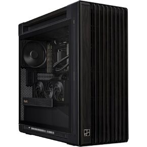 ASUS ProArt PA602 Wood Edition - Tempered Glass Panel E-ATX case, 420 mm Radiator Support, 1x 140 mm + 2X 200 mm pre-Installed Fans, Power Lock Latch, Tool-Less PCIe mounting, USB 20Gbps Support