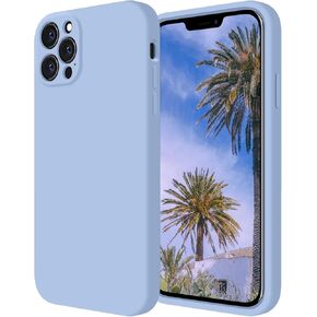 FireNova Designed for iPhone 12 Pro Case, Silicone [Camera Protecion] Phone Case with Soft Anti-Scratch Microfiber Lining, 6.1 inch, Light Brown