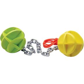 SME Self-Healing Dueling Balls and Chain | Versatile Durable Hunting Sports Shooting Competition Highly Visible Colored Connected 4" Ball Targets