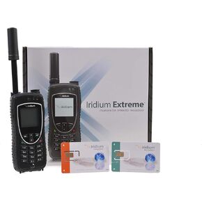 Iridium 9575 Extreme Satellite Phone with Prepaid and Postpaid SIM Cards