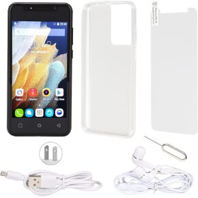 هاتف ذكي Ciciglow Ultra 6.1 بوصة، هاتف ذكي يعمل بنظام Android غير مقفل، بطاقات مزدوجة في وضع الاستعداد المزدوج، بطارية عالية السعة 5000 مللي أمبير في الساعة، التعرف على الوجه، 12 جيجابايت، ذاكرة تخزين داخلية 512 جيجابايت، لنظام Android 11 (أسود)