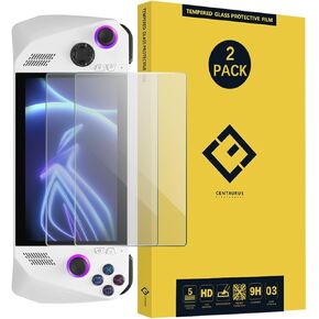 DUNSIHUI 2Pcs ROG Ally Screen Protector, Anti-Scratch 9H HD Clear No-Bubble Tempered Glass Screen Protector Protective Film For A S U S ROG Ally