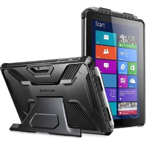 حافظة SUPCASE [سلسلة UB Pro] لجهاز Microsoft Surface Go 4 (2023) / Surface Go 3 (2021) / Surface Go 2 (2020) / Surface Go (2018)، حافظة حماية متينة بمسند لكامل الجسم (أسود)