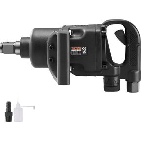 VEVOR 1 Inch Air Impact Wrench, Up to 5175 ft-lbs Beast Reverse Torque Output Pneumatic Impact w/ 8 Inch Anvil for Heavy Duty Machinery/Semi-Truck/Bus