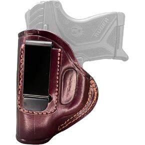 Cardini Leather Premium IWB Concealed Carry Holster, for Ruger LCP 380 Holster, for Ruger Security 9 Holster, Bodyguard 380 Holster, LCP max Holster