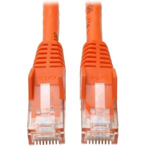 Tripp Lite Cat6 Gigabit Snagless Molded Patch Cable (RJ45 M/M) - Orange, 7-ft.(N201-007-OR)
