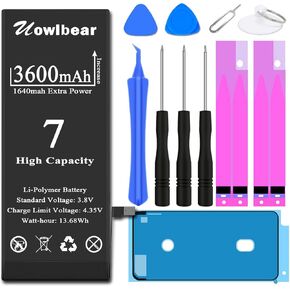 Replacement Battery for iPhone 7 with Complete Replacement Kits, 2 Set Adhesive Strips