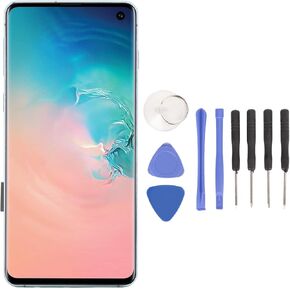 Screen Replacement for Galaxy S10, 6.1 Inch Organic LED Phone Screen Digitizer Assembly Kit for Galaxy S10 G9730 G973U G973W G973F (Silver)