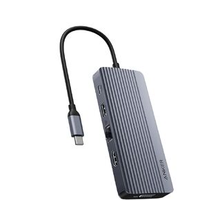 Anker USB C Hub, Dual-Display USB-C Hub (10-in-1), 4K@30Hz HDMI Display, 1080p VGA with 100W Max Power Delivery, 5 Gbps USB-C and USB-A Data Ports, For MacBook, Lenovo, Dell XPS, HP Laptops, and More