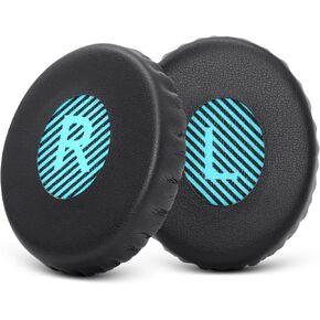 GEVO Ear Pads Cushions Replacement for Bose On-Ear 2 Headphones,Earpads for Bose OE2/OE2i/SoundTrue On-Ear/SoundLink On-Ear,Ear Cushions with High Dense Noise Isolation Foam,Protein Leather,Black&Blue