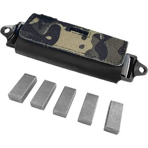 Sutekus Helmet Counterweight Tactical Helmet Balancing Weight Bag Counterbalance with Five Counter Blocks for OPS Fast BJ PJ MH
