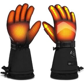 قفازات الشتاء، قفازات شتوية مقاومة للماء تعمل باللمس بالكامل للتزلج في الهواء الطلق والصيد والمشي لمسافات طويلة والتخييم (L) in Kuwait